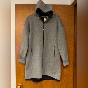 Lorna Jane Black and Gray Activewear Jacket